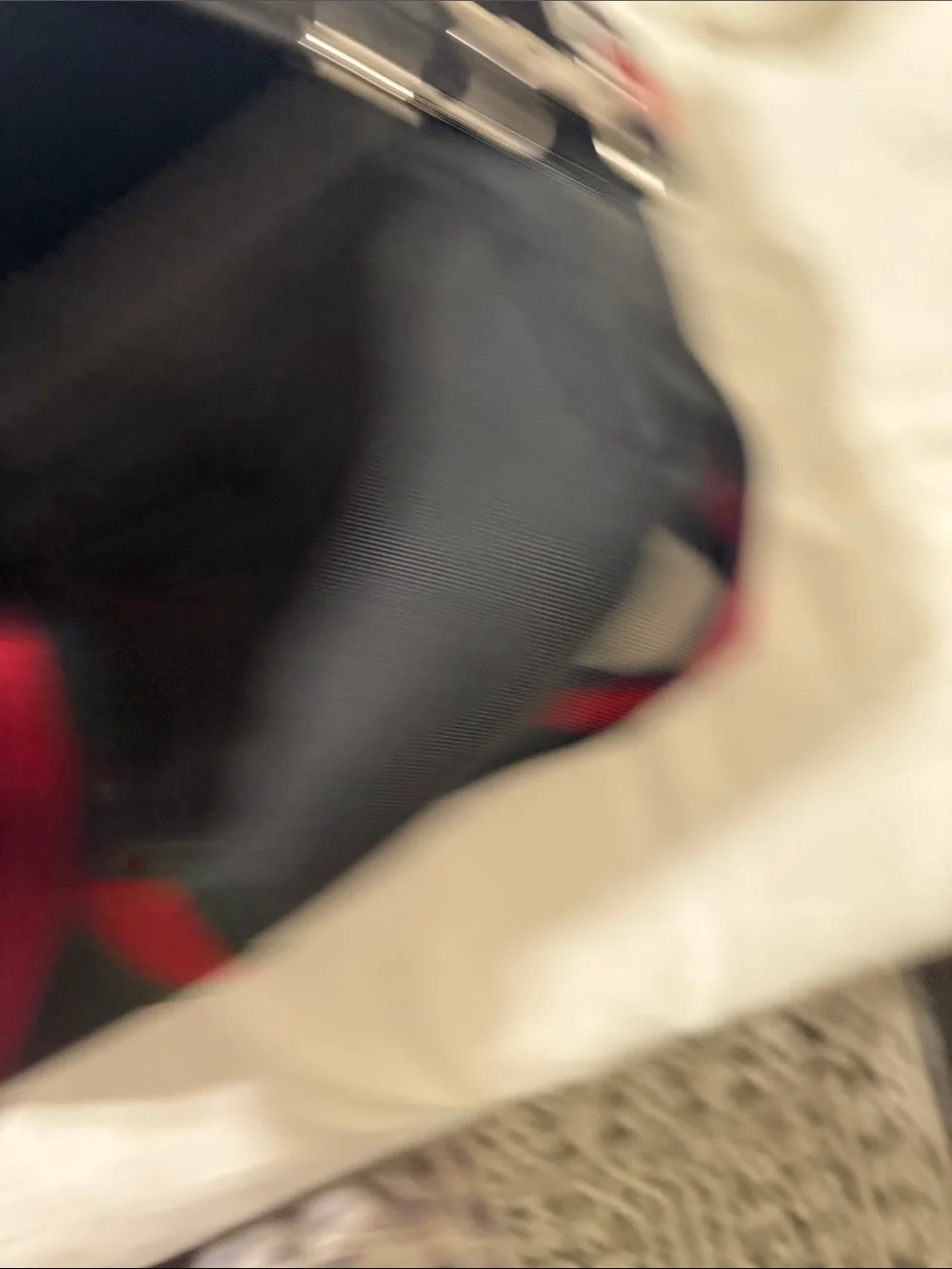 Gucci Black Duffel with Red & Green Web Straps